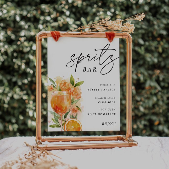 Aperol Spritz Bar Sign Bridal Shower (Creator Uploaded)