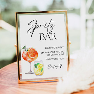 Aperol Spritz Bar Sign, Spritz Cocktail Print
