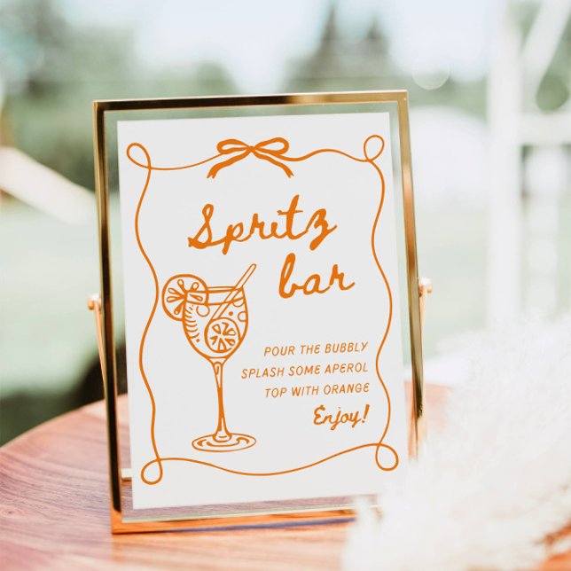 Aperol Spritz Bar Sign, Spritz Cocktail Print (Creator Uploaded)