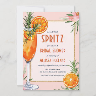 aperol spritz bridal shower invitations