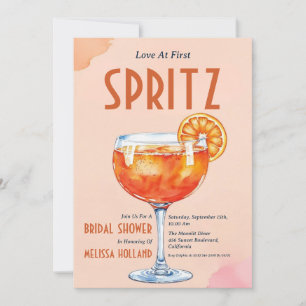 aperol spritz bridal shower invitations
