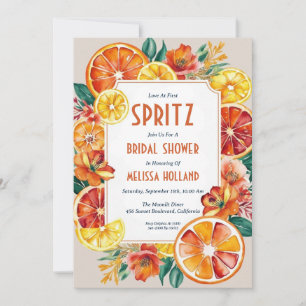 aperol spritz bridal shower invitations