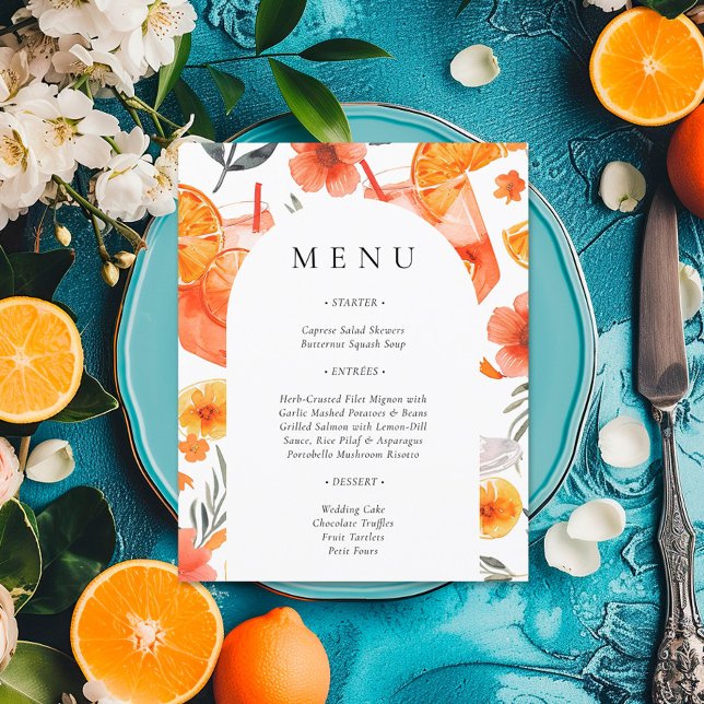 Aperol Spritz Bridal Shower Menu (Creator Uploaded)