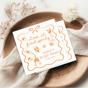 Aperol Spritz Bridal Shower Napkin