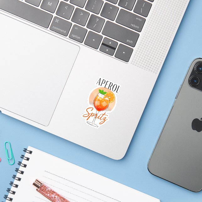 Aperol Spritz Cocktail Design (Laptop w/ iPhone)