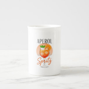 Aperol Spritz Cocktail Design Bone China Mug