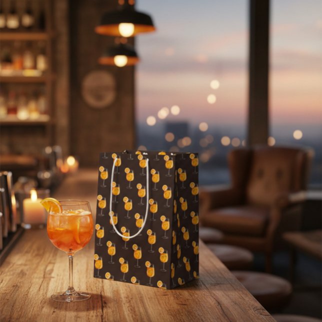 Aperol Spritz Cocktail Drink  Medium Gift Bag (Creator Uploaded)