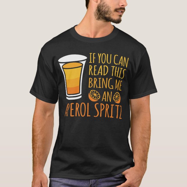 Aperol Spritz Cocktail Party Alcohol Drink Summer  T-Shirt (Front)