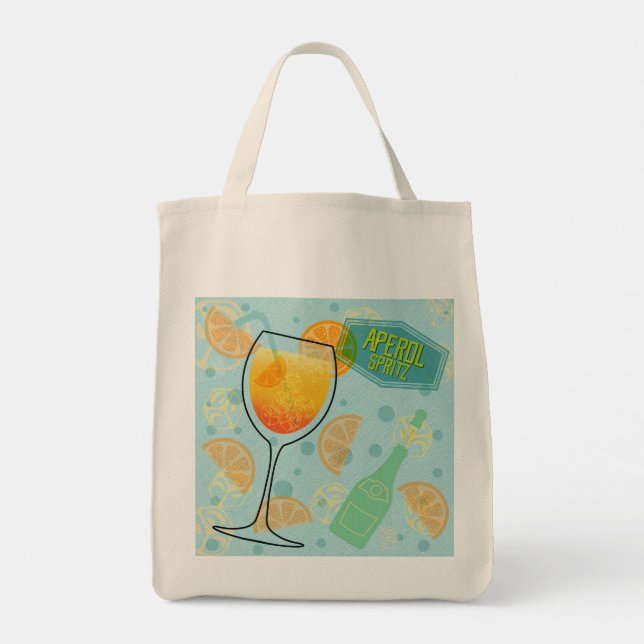 Aperol Spritz Cocktail Tote Bag (Back)