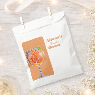 Aperol Spritz Floral Bridal Shower Favour Bag