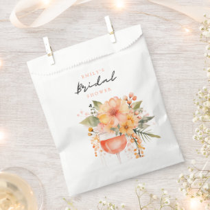 Aperol Spritz Floral Bridal Shower Favour Bag