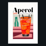 Aperol Spritz Modern Abstract Art Poster<br><div class="desc">Let Aperol Spritz be the spark that brightens up your life! Make it modern with abstract art,  for a unique and colourful experience. Enjoy life,  enjoy Aperol Spritz!</div>