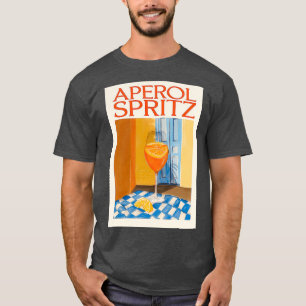 Aperol spritz paint minimalist poster T-Shirt