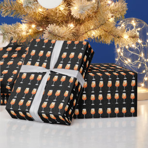 Aperol Spritz Pattern Wrapping Paper