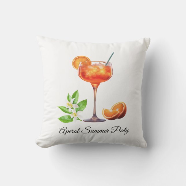 Aperol Summer Party Cushion (Front)