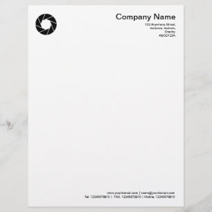 Aperture - Black Letterhead Design