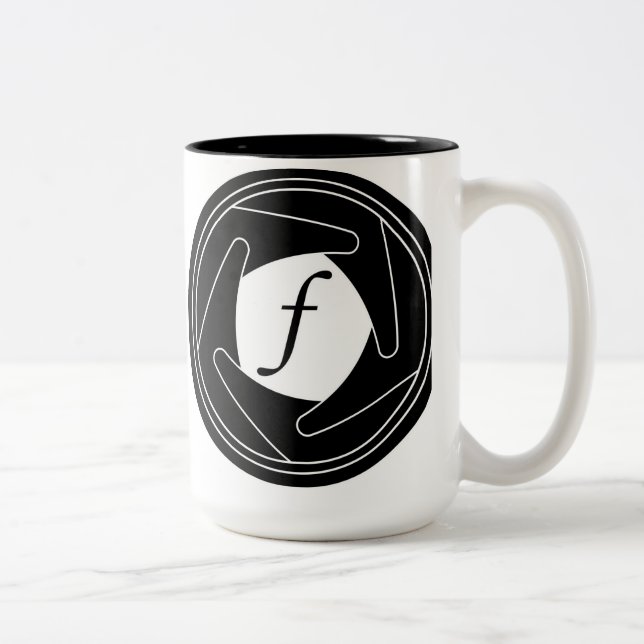 Aperture Silhouette Mug (Right)
