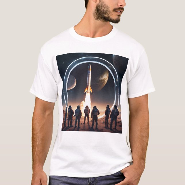 "Ape's First Glimpse at the Stars" T-Shirt (Front)