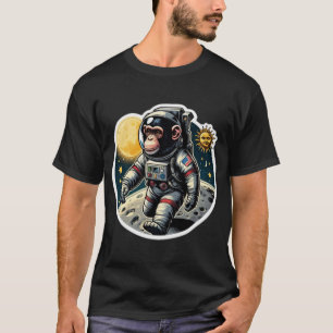 APES IN SPACE-WALKING ON THE MOON 10 T-Shirt
