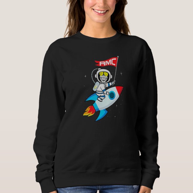 Apes To The Moon Amc Short Squeeze Sweatshirt (Front)