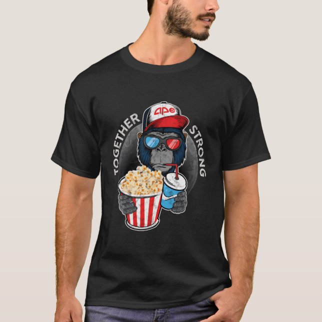 Apes Together Strong Amc Short Squeeze T-Shirt (Front)