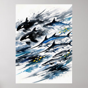 Apex Currents Ink Of The Deep Hunt Poster