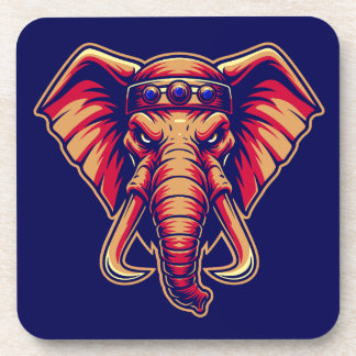 Apex Pachyderm - Navy Blue and Orange Edition Coaster
