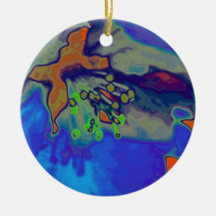 Apfelblüte Ceramic Ornament