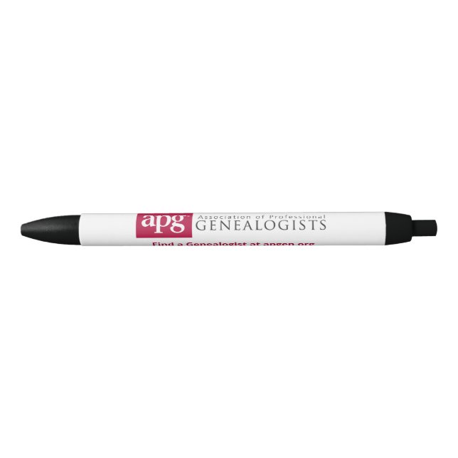 APG "Find a Genealogist" Pen with Black Ink (Front)