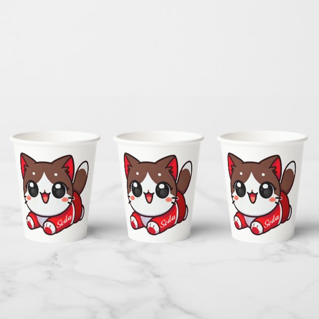 Aphmau, Meemeows, Carnival Treats, Sweet Soda Cat, Paper Cups (Multi)