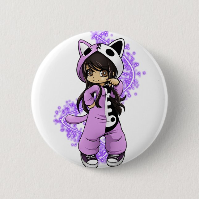 Aphmau Official Limited Edition 6 Cm Round Badge (Front)