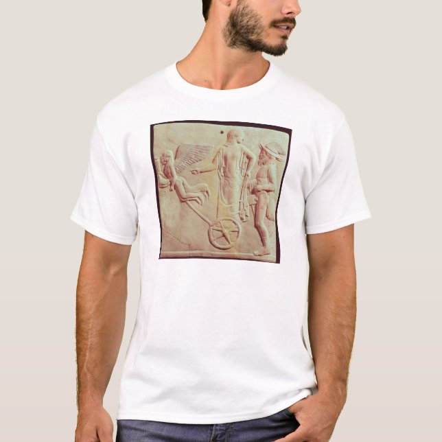 Aphrodite and Hermes riding on a chariot T-Shirt (Front)