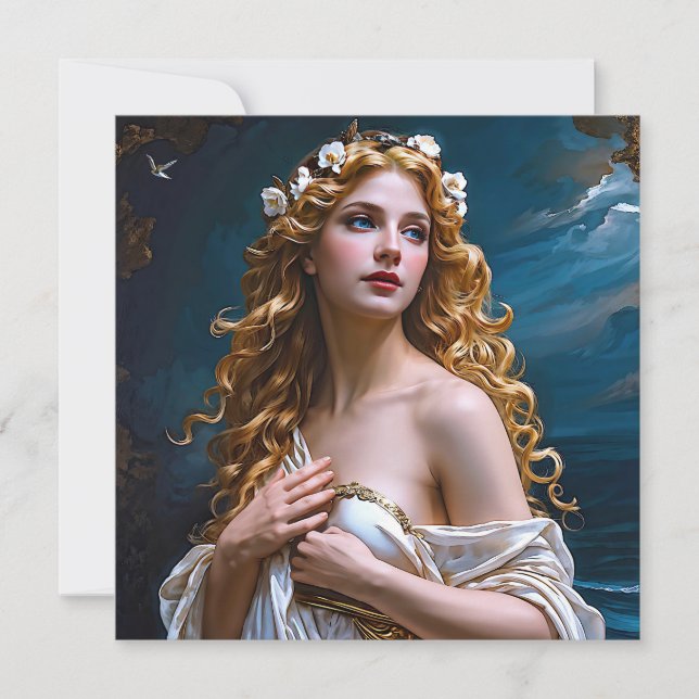 "Aphrodite: Goddess of Love and Light" Invitation (Front)