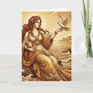 Aphrodite Greek Goddess Greeting Card