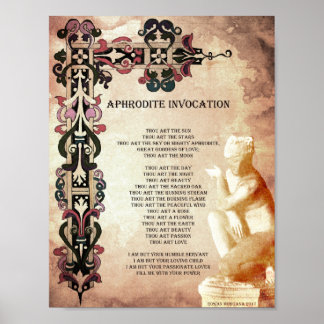 APHRODITE INVOCATION POSTER