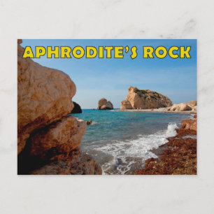 Aphrodite's rock Cyprus postcard