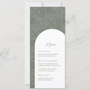 Apia Wedding Menu