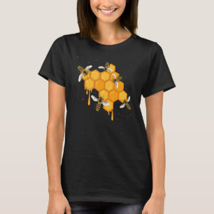 Apiarist Beekeeper Honeycomb Honey Apiculturist Be T-Shirt