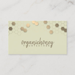Apiarist Honeycomb Hexagonal Raw Business Card