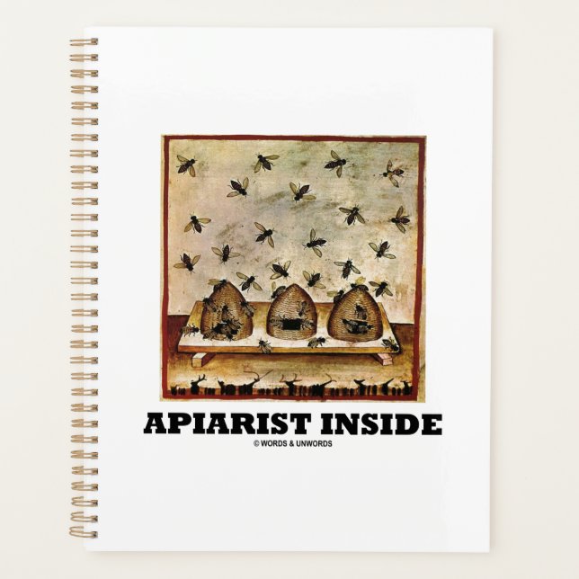 Apiarist Inside (Tacuina sanitatis 14th Century) Planner (Front)
