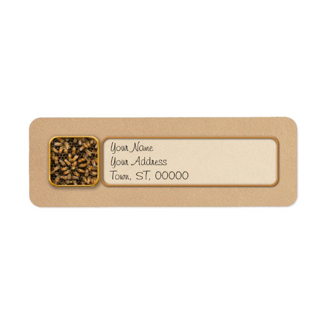 Apiary - Bee - A hail the queen Return Address Label (Front)