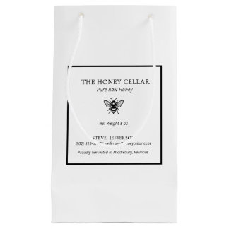 Apiary Beekeeper Honey Artisan Logo Small Gift Bag