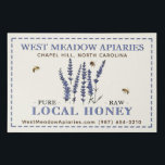 Apiary Name Farmer's Market Sign Local Honey<br><div class="desc">This large canvas is a lightweight and elegant way to display your name at the farmer's market or fair to catch the attention of honey seekers. It also makes it easy for interested patrons to snap a photo of your contact info so they can look you up and contact you...</div>