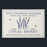 Apiary Name Farmer's Market Sign Local Honey<br><div class="desc">This large canvas is a lightweight and elegant way to display your name at the farmer's market or fair to catch the attention of honey seekers. It also makes it easy for interested patrons to snap a photo of your contact info so they can look you up and contact you...</div>