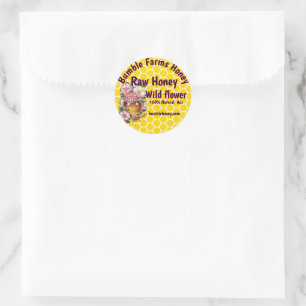 Apiary RAW HONEY Custom label