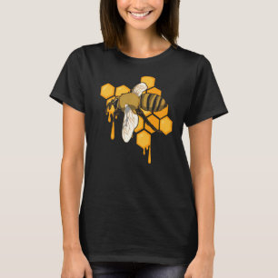 Apiculturist Beekeeper Honeycomb Honey Bee Beekeep T-Shirt