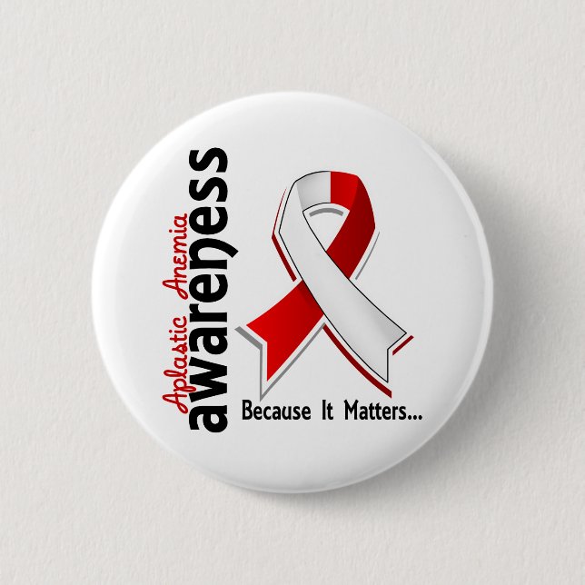 Aplastic Anaemia Awareness 5 6 Cm Round Badge (Front)