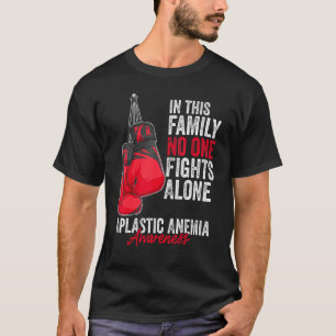 Aplastic Anaemia Awareness Month Gloves Red Ribbon T-Shirt