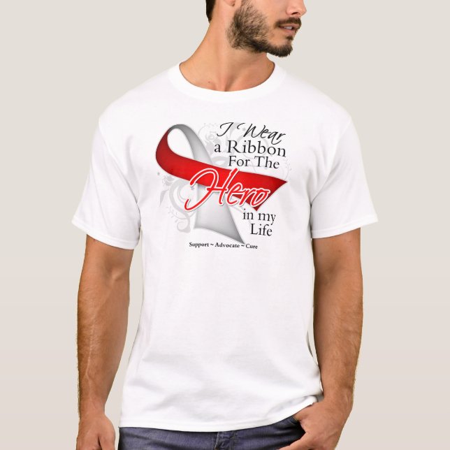Aplastic Anaemia Ribbon Hero in My Life T-Shirt (Front)