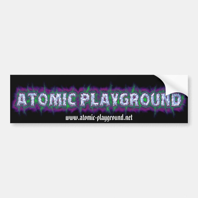 APLogoBumper, www.atomic-playground.net Bumper Sticker (Front)